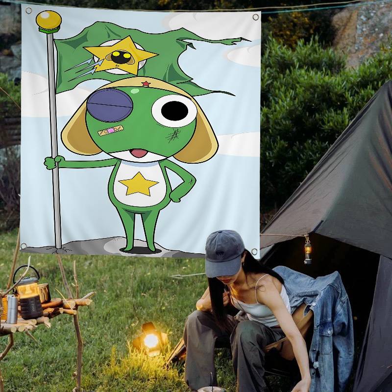 Commercial Printing Company - K-Keroro G-Gunsou Frog Impresión Avanzada Bandera