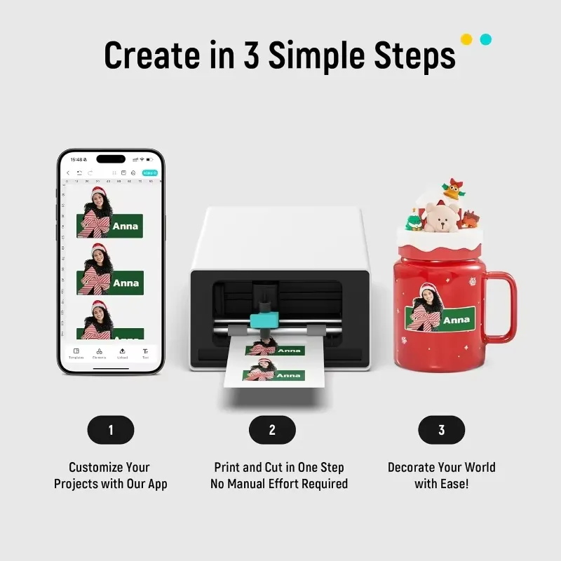 Thermal Printer - PixCut S1 Máquina para Hacer Pegatinas