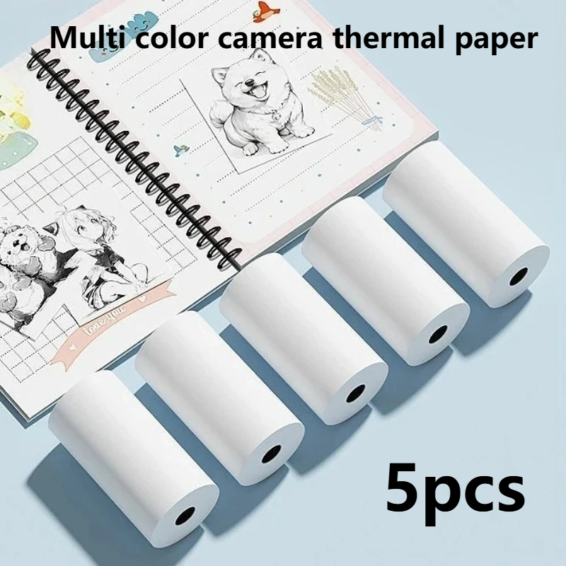 Thermal Printer - 5 rollos de pegatinas adhesivas térmicas,