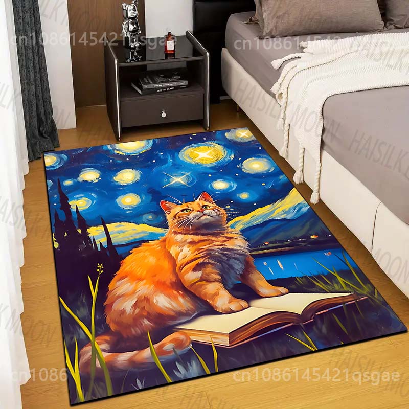 Alfombra con estampado de gato - Commercial Book Printing Machines reseña y precio